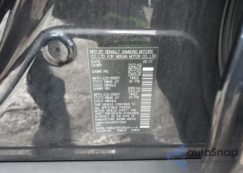 2017 Nissan Rogue S from USA, damaged, VIN KNMAT2MV6HP573159